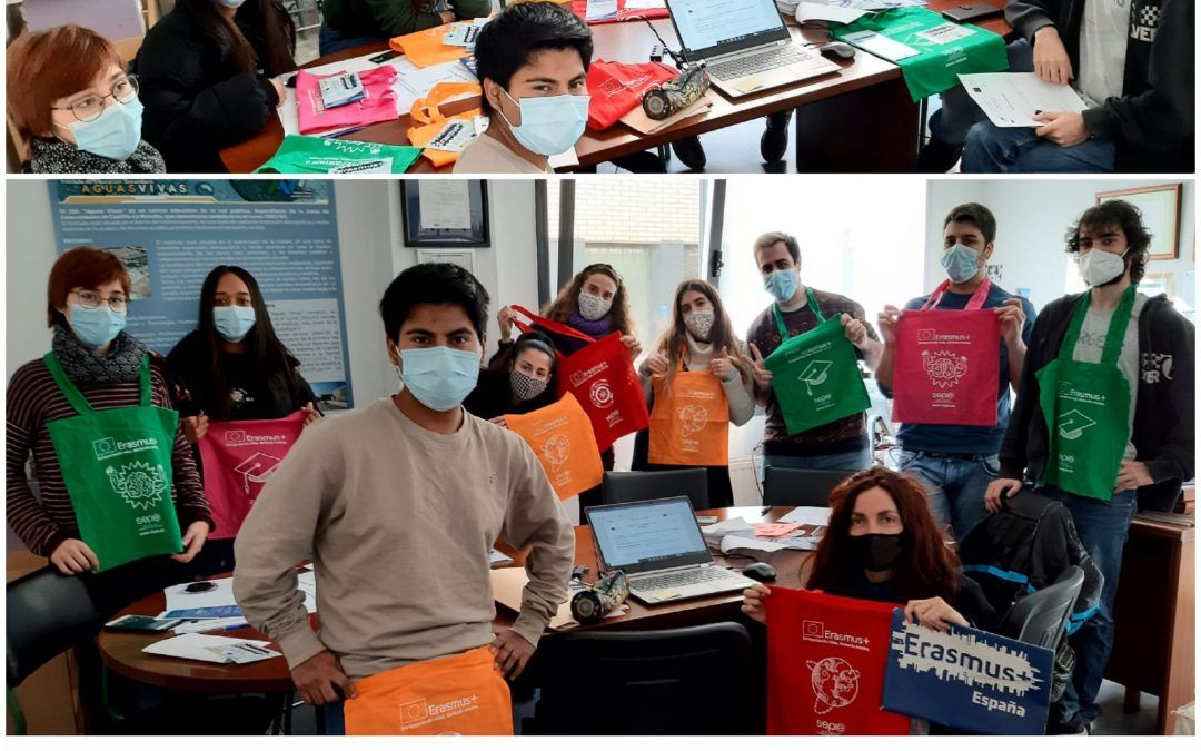 El alumnado Erasmus de CFGS juntos buscando empresas para sus FCT en Europa.