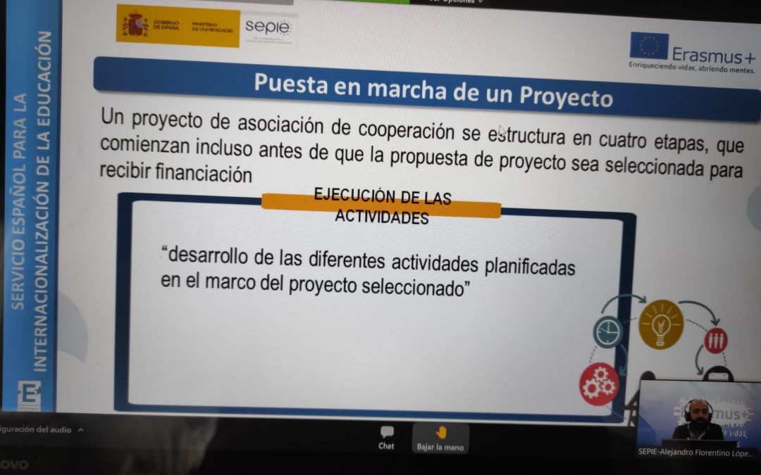 Jornadas de formación SEPIE del programa Erasmus+ 2021-27