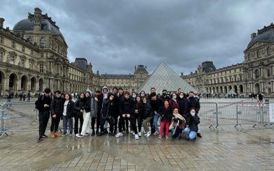 Últimos momentos de la movilidad de estudiantes en grupo a París. Acreditación Erasmus+