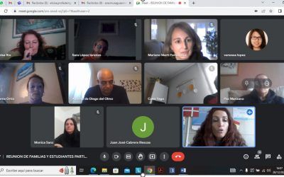 Reunión con las familias de estudiantes que disfrutarán de una movilidad a Dinamarca con la Acreditación