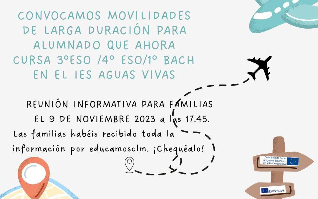 Comenzamos a preparar las MLD del próximo curso. Convocatoria y reunión de familias