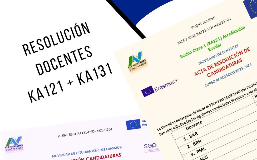 Resolución movilidades para docentes con la Acreditación y con la ECHE