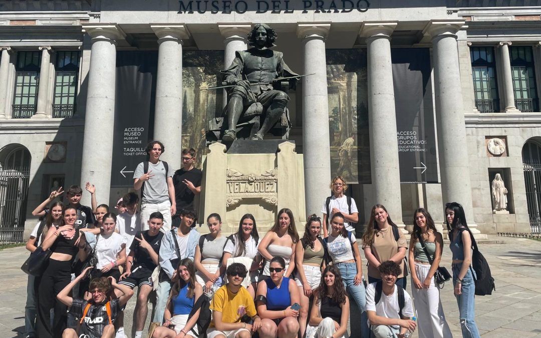 Visita de nuestros socios franceses con un grupo de estudiantes