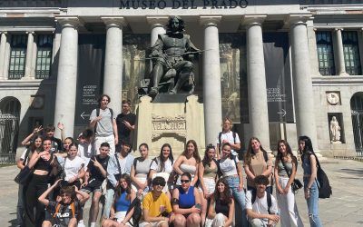 Visita de nuestros socios franceses con un grupo de estudiantes