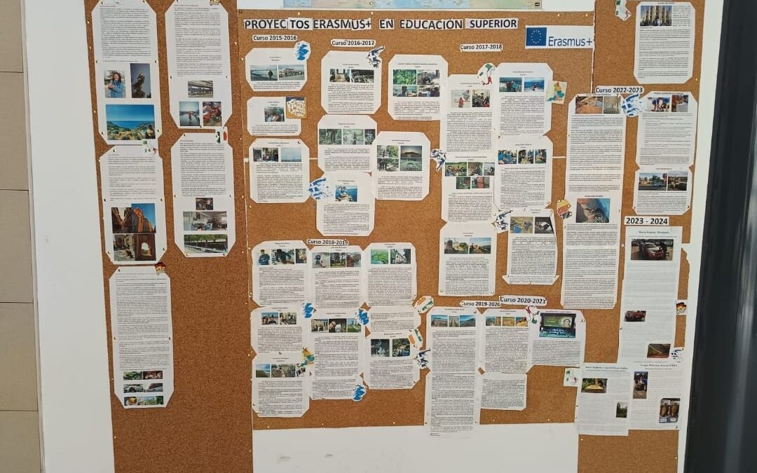 Los pasillos que hablan Erasmus+: visibilidad del programa en cada rincón del IES Aguas Vivas