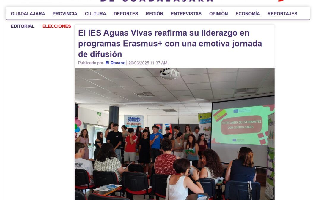 Nuestra Jornada de Difusión Erasmus+ 2025 en prensa
